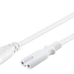 GOOBAY καλώδιο προέκτασης τροφοδοσίας 97200, 2x 0.75mm², 2m, λευκό - 4040849972003