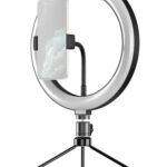 APEXEL φωτιστικό δαχτυλίδι LED APL-FL10JJ13Y με μίνι τρίποδα, Φ26cm - 5210131080153