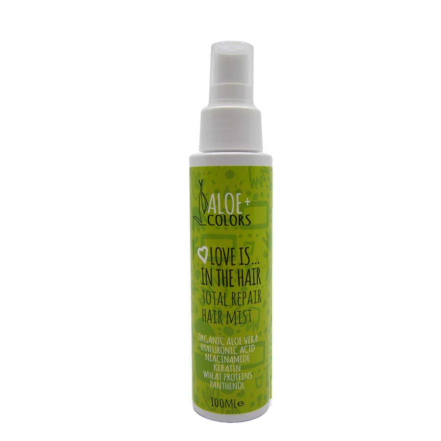 Aloe-Colors-Love-Is-In-The-Hair-Total-Repair-Hair-Mist-100ml-2 Ενυδατικό Spray Μαλλιών Aloe+Colors Love Is In The Hair Total Repair Hair Mist 100ml - Image 1