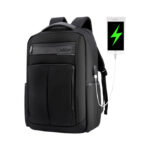 ARCTIC HUNTER τσάντα πλάτης B00121C με θήκη laptop 15.6", USB, 23L, μαύρη - Image 2