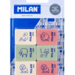 MILAN σετ γόμα 445 BMM10049MP, 31 x 24 x 10mm, 6τμχ - 8414034944568