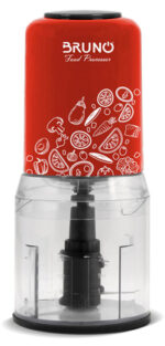 BRUNO πολυκόπτης BRN-0089, 2 ταχύτητες, 400W, 500ml, 4 λεπίδες, κόκκινος - 5210131061763