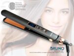 BRUNO ισιωτική πρέσα μαλλιών BRN-0217 με κεραμικές πλάκες, 45W, ψηφιακή ένδειξη, black-copper - 5210131123935 - Image 2