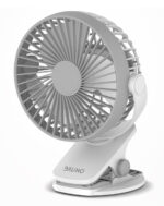 BRUNO ανεμιστήρας με κλίπ BRN-0230, επαναφορτιζόμενος, λευκός/γκρι - 5210131127421 - Image 2