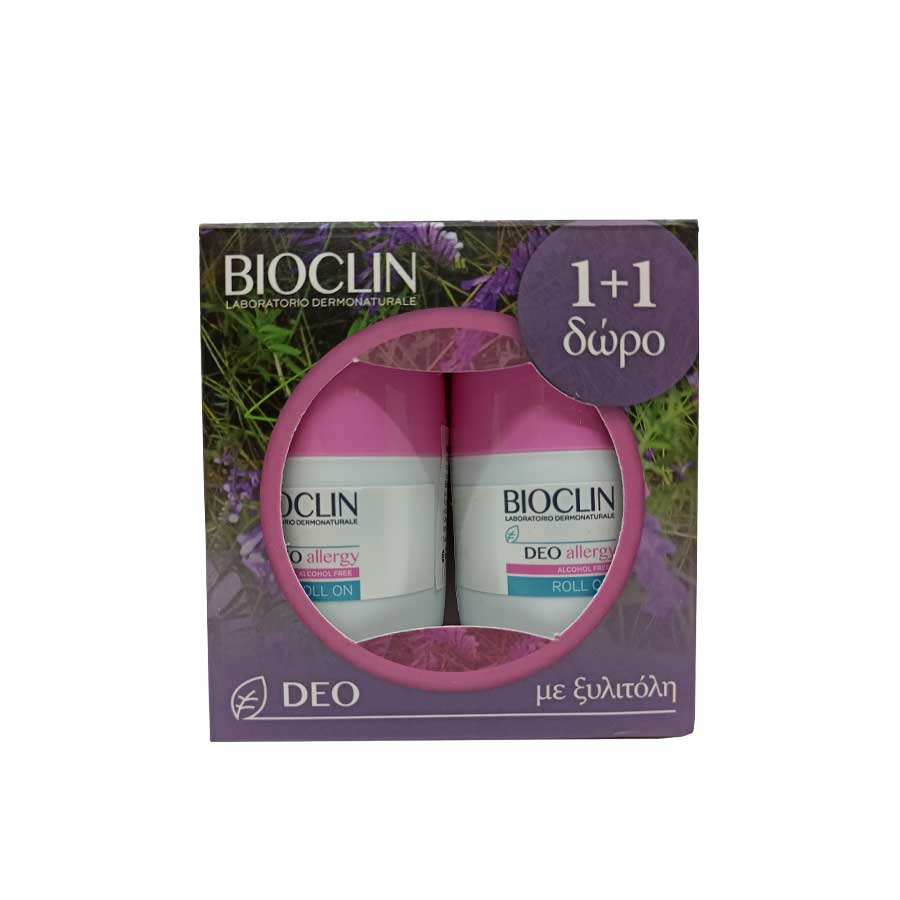 Bioclin-laboratorio-dermonaturale-deo-11-1 Αποσμητικό Roll-On για Ευαίσθητες Επιδερμίδες Bioclin Deo Allergy 50ml 1+1 - Image 1