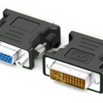 POWERTECH αντάπτορας VGA θηλυκό σε DVI 24+5 αρσενικό CAB-G035, μαύρος - 5210131061077