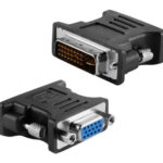 POWERTECH αντάπτορας VGA θηλυκό σε DVI 24+1 αρσενικό CAB-G036, μαύρος - 5210131061084