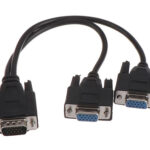 POWERTECH VGA splitter CAB-G039, 2 σε 1, HD, 0.20m, μαύρο - 5210131071762