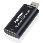 POWERTECH video capture CAB-H147, HDMI/USB σύνδεση, 4K/60Hz, μαύρο - 5210131064627