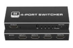 HDMI switch CAB-H149 με τηλεχειριστήριο, 4 σε 1, 8K/60Hz, μαύρο - 5210131067710 - Image 2