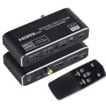 HDMI switch CAB-H150 με τηλεχειριστήριο, 4 σε 1, 4K/60Hz, μαύρο - 5210131067727