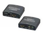 POWERTECH HDMI audio extractor CAB-H153, 4K/60Hz, γκρι - 5210131070628