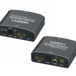 POWERTECH HDMI audio extractor CAB-H153, 4K/60Hz, γκρι - 5210131070628