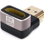POWERTECH αντάπτορας HDMI 2.1 CAB-H158, 8K/60Hz, γωνιακός, μαύρος - 5210131071830
