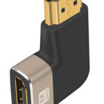 POWERTECH αντάπτορας HDMI 2.1 CAB-H160, 8K/60Hz, γωνιακός, μαύρος - 5210131071854