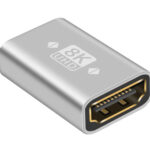 POWERTECH αντάπτορας HDMI 2.1 CAB-H161, θηλυκό, 8K/60Hz, γκρι - 5210131071861
