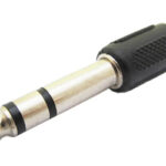 POWERTECH αντάπτορας stereo 6.35mm σε RCA CAB-J024, μαύρος, 5τμχ - 5210131004395
