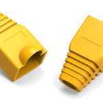 POWERTECH κάλυμμα για βύσμα δικτύου RJ45 CAB-N284 κίτρινο, 10τμχ - 5210131053966