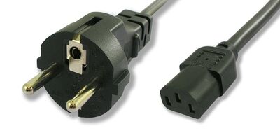 CAB-P006 POWERTECH καλώδιο τροφοδοσίας CAB-P006, 3x 1mm², cooper, 1.5m, μαύρο - 5210131021941 - Image 1