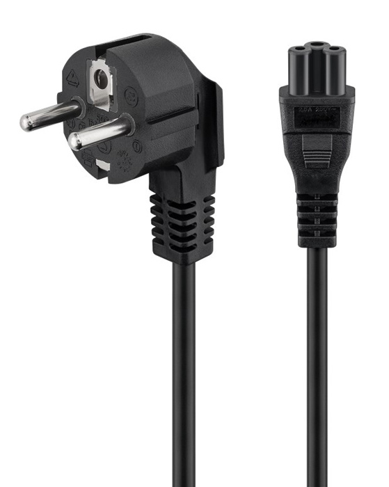 CAB-P027 POWERTECH καλώδιο τροφοδοσίας CAB-P027, CCA, 3x 0.75mm, 1.5m, μαύρο - 5210131049013 - Image 1