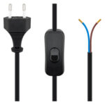 POWERTECH καλώδιο τροφοδοσίας CAB-P033 με διακόπτη, 0.75mm², 1.5m, μαύρο - 5210131075326