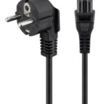 POWERTECH καλώδιο τροφοδοσίας CAB-P035, copper, 3x 0.5mm, 1.5m, μαύρο - 5210131076941