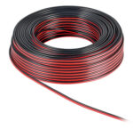 POWERTECH καλώδιο ήχου 2x 2.50mm² CAB-SP006, CCA, 10m, μαύρο & κόκκινο - 5210131050835