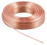 POWERTECH καλώδιο ήχου 2x 0.50mm² CAB-SP017, Copper, 10m, διάφανο - 5210131050927