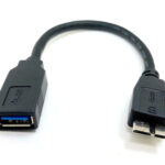 POWERTECH αντάπτορας USB σε Micro B USB CAB-U155, 5Gbps, 0.3m, μαύρος - 5210131075333