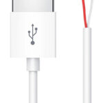 POWERTECH καλώδιο USB CAB-U156 με ελεύθερα άκρα, 1m, λευκό - 5210131077009