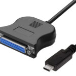 POWERTECH καλώδιο USB-C σε παράλληλη DB25 CAB-UC062, 1.8m, μαύρο - 5210131070390