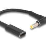 POWERTECH αντάπτορας τροφοδοσίας laptop CAB-UC073, USB-C σε HP 4.8x1.7mm, μαύρος - 5210131071953