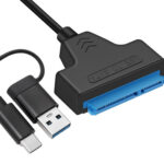 POWERTECH καλώδιο σύνδεσης HDD/SSD CAB-UC076, USB/USB-C σε SATA, 6Gbps - 5210131075340