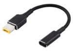 POWERTECH καλώδιο τροφοδοσίας CAB-UC077, USB-C σε slim tip Lenovo, μαύρο - 5210131076552