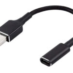 POWERTECH καλώδιο τροφοδοσίας CAB-UC077, USB-C σε slim tip Lenovo, μαύρο - 5210131076552