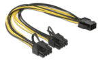 POWERTECH καλώδιο PCIe 6pin σε 2x 8pin CAB-W044, 30cm - 5210131049464