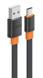 CELEBRAT καλώδιο USB-C σε USB CB-33C, flat, 3A, 1m, μαύρο - 6925146983090