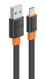 CELEBRAT καλώδιο micro USB σε USB CB-33M, flat, 2.1A, 1m, μαύρο - 6925146983113