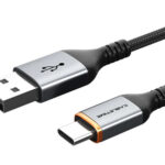 CABLETIME καλώδιο USB σε USB-C CT-AMCM3A, 3A, 2m, μαύρο - 5210131064962