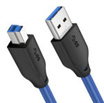 CABLETIME καλώδιο USB σε USB Type B CT-C160-U3-AMBM, 5Gbps, 2m, μπλε - 5210131075043