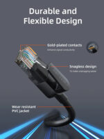 CABLETIME καλώδιο δικτύου CT-CAT6U, CAT 6 UTP, 250 MHz, CCA, 0.5m, μαύρο - 5210131094679 - Image 2