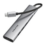 CABLETIME docking station CT-HBP2-AG7, 7 θυρών, USB-C, 4K, 100W, γκρι - 5210131088203