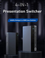 CABLETIME multi-port switch CT-PS41-GB1 σε HDMI, 4 σε 1, 4K/60Hz, γκρι - 5210131075173 - Image 2