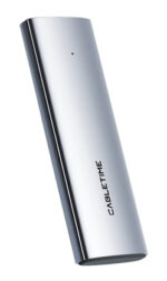 CABLETIME θήκη για M.2 NVMe/SATA SSD CT-SSD03-AG tool free, 10Gbps, γκρι - 5210131087800