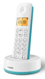 PHILIPS ασύρματο τηλέφωνο D1601T-34, με ελληνικό μενού, λευκό-πράσινο - 4895229122116 - Image 2