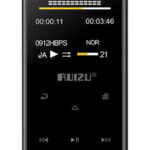 RUIZU MP3 player D29 με ηχείο, 1.8", 16GB, BT, ελληνικό μενού, μαύρο - 5210131054611