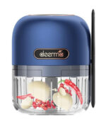 DEERMA πολυκόπτης JS100, επαναφορτιζόμενος , 150ml, 40W, 3 λεπίδες, μπλε - 6955578036804 - Image 2