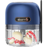 DEERMA πολυκόπτης JS100, επαναφορτιζόμενος , 150ml, 40W, 3 λεπίδες, μπλε - 6955578036804
