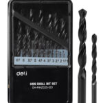 DELI σετ τρυπάνια DH-MHZ025-ED1 για σίδηρο HSS, 1-13mm, DIN 338, 25τμχ - 6975495593402