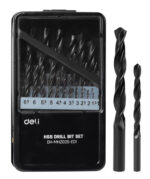 DELI σετ τρυπάνια DH-MHZ025-ED1 για σίδηρο HSS, 1-13mm, DIN 338, 25τμχ - 6975495593402